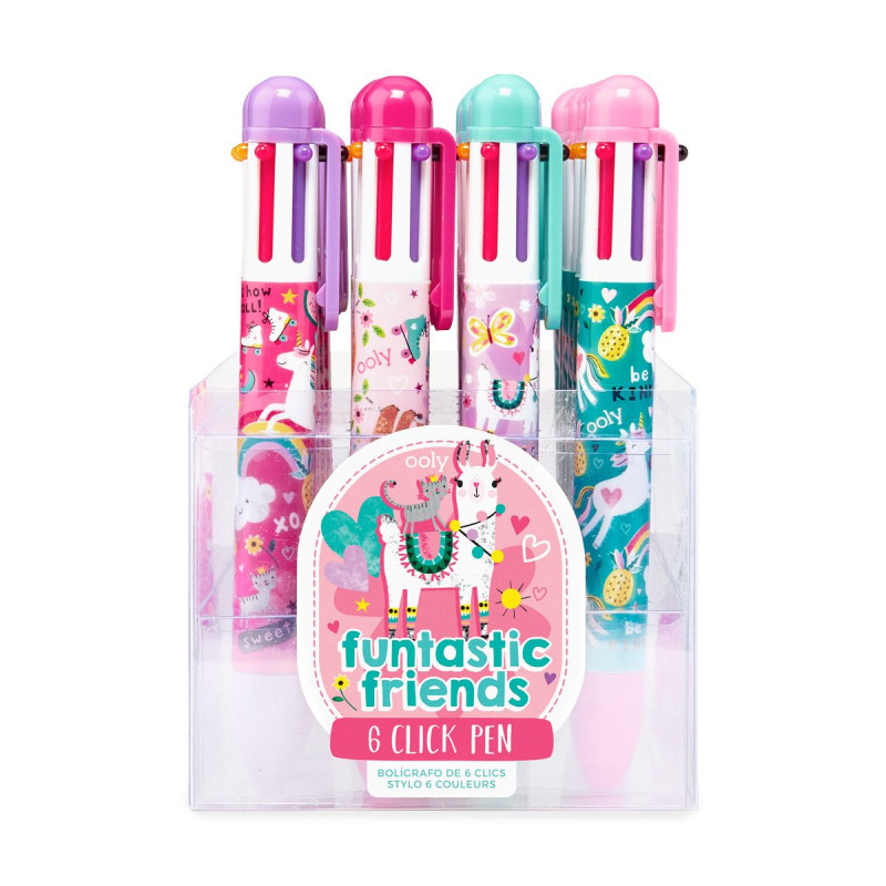 Ooly 6-Click Multicolor Pens (Monsters, Unicorns, Comics) at New